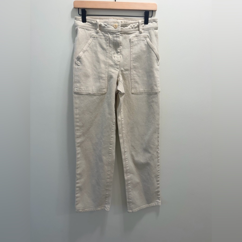 Wilfred Free Aritzia Utility Pants – Cream / Off-White (Size 2) - Picture 3 of 6
